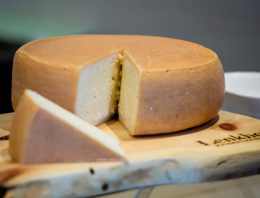 Käselaib und Stück Käse vom Lenkhof